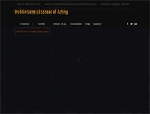 Tablet Screenshot of dublincentralschoolofacting.com